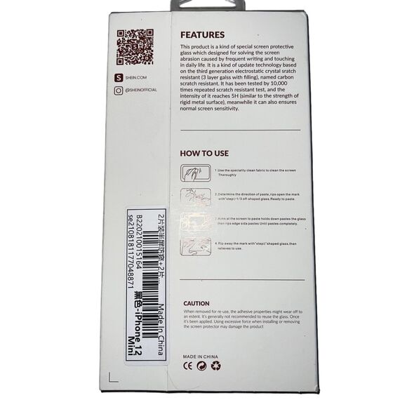 Shein Womens iPhone 12 Mini Lot of 3 Phone Cases and 2 Screen Protectors - Picture 7 of 8